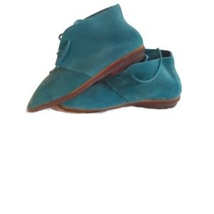 John Fluevog Chukka Ankle Boots Earth Angels Blue